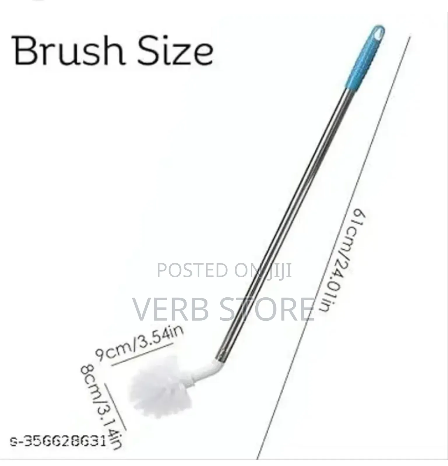 Bent Gallon Bottle Cleaning Brush Available in White Colour