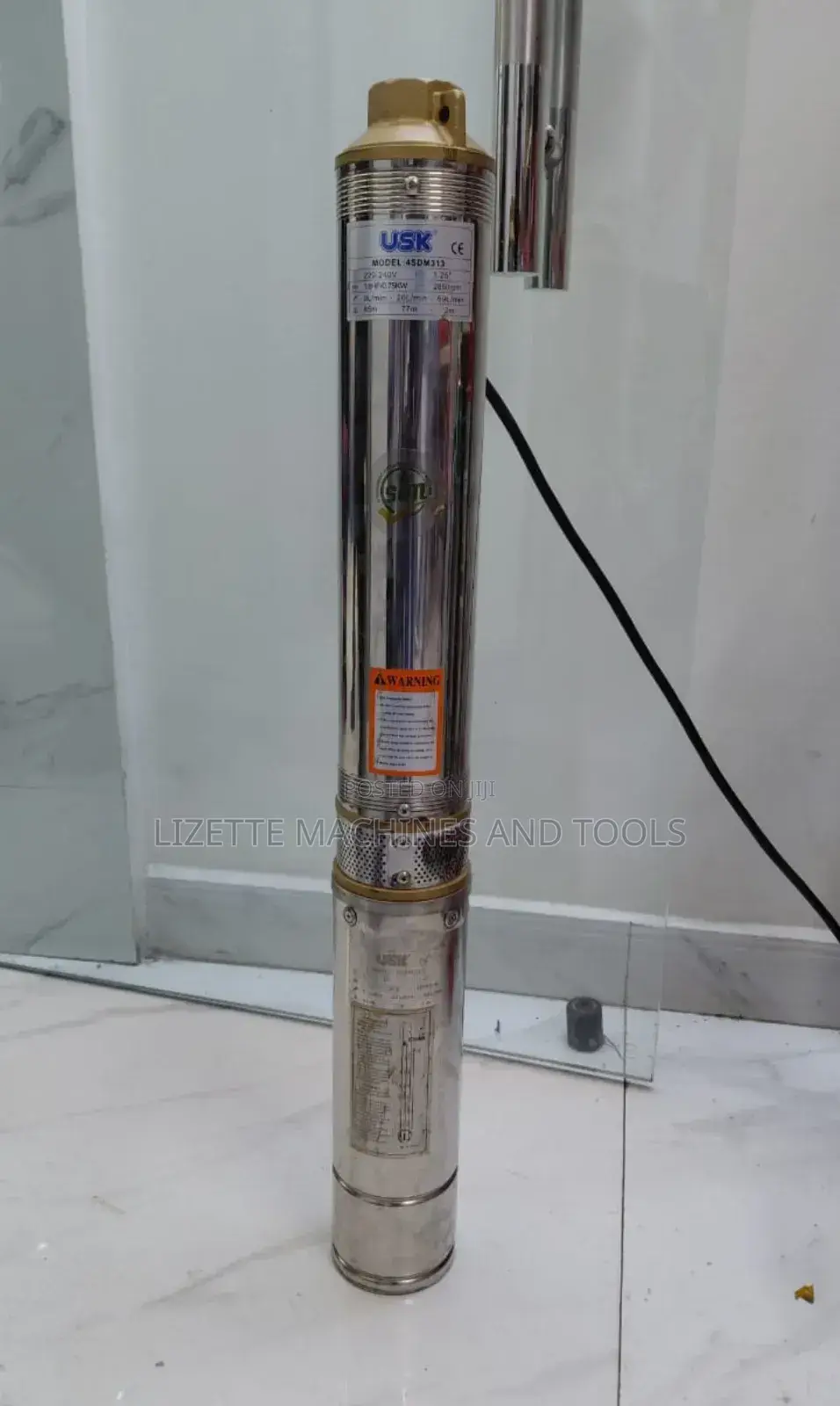 Usk 1hp Submersible Pump 85m Head