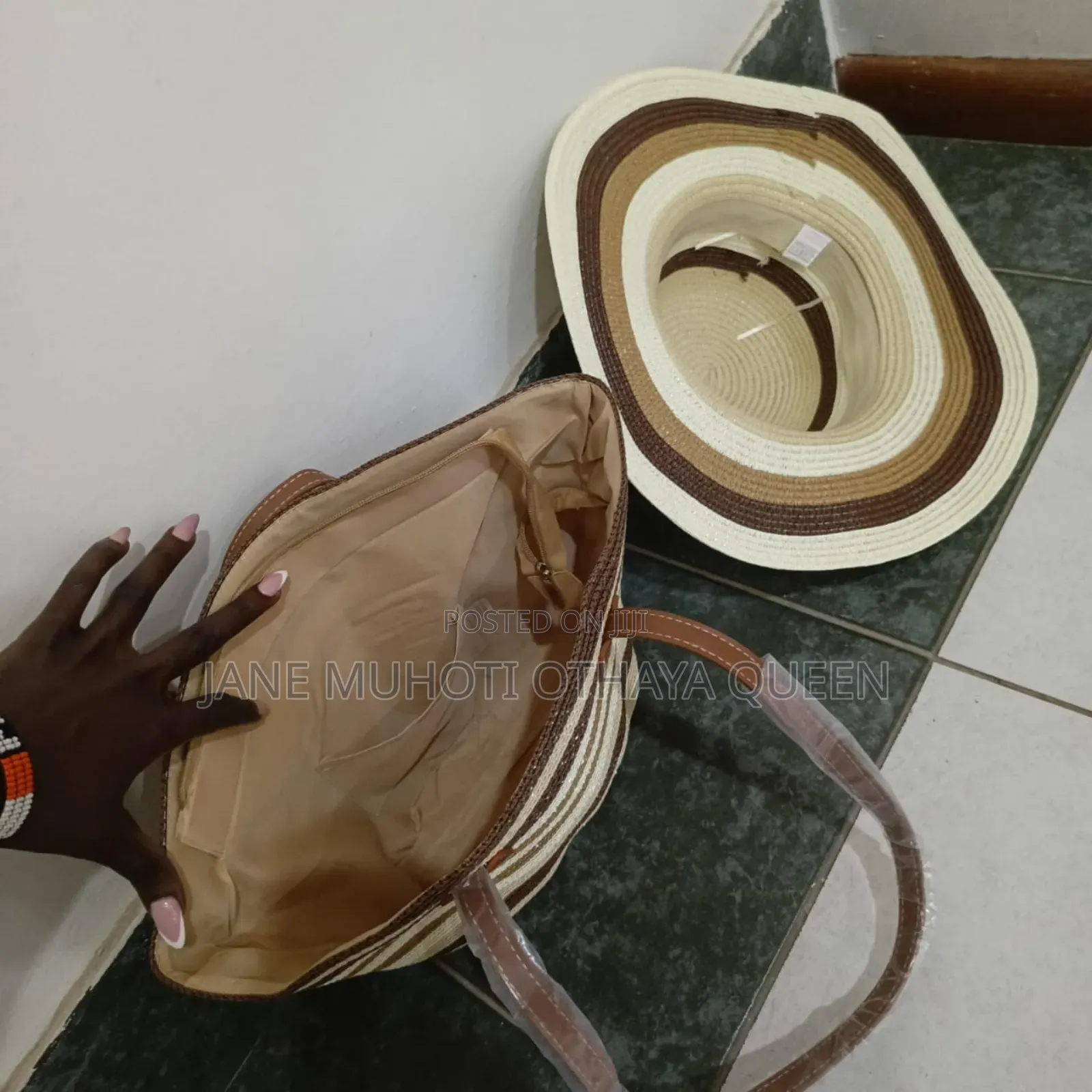 *Summer Straw Woven Beach Bag and Hat