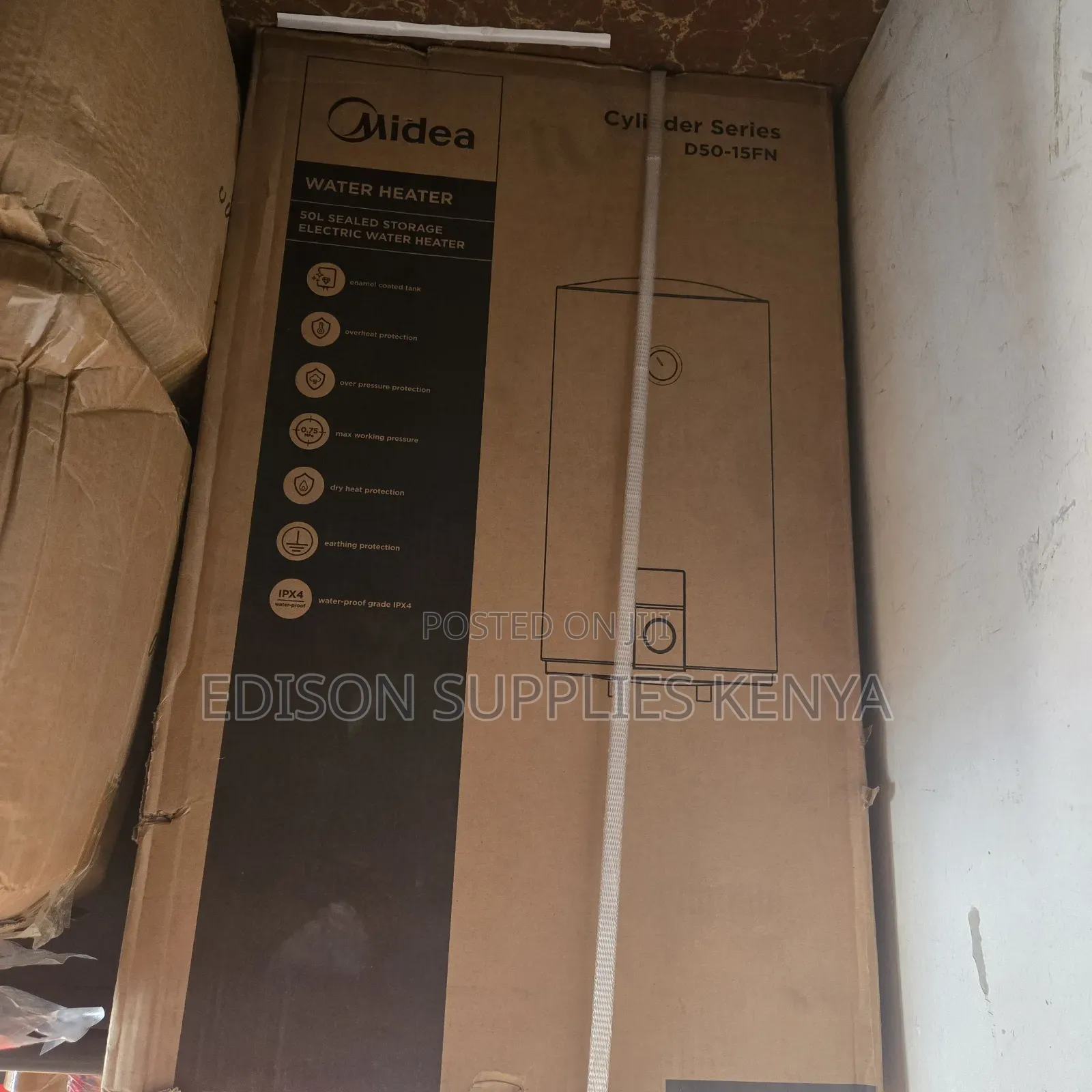 Midea Boiler 50 Litres Storage Water Heater Electric Geyser 1500w