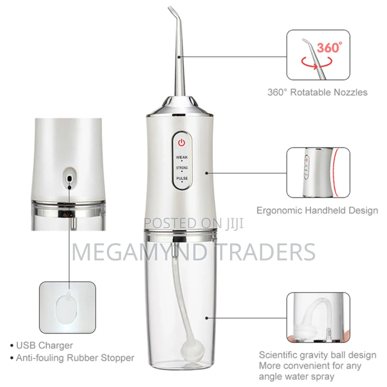 4 Nozzles Dental Water Irrigator Dental Flosser