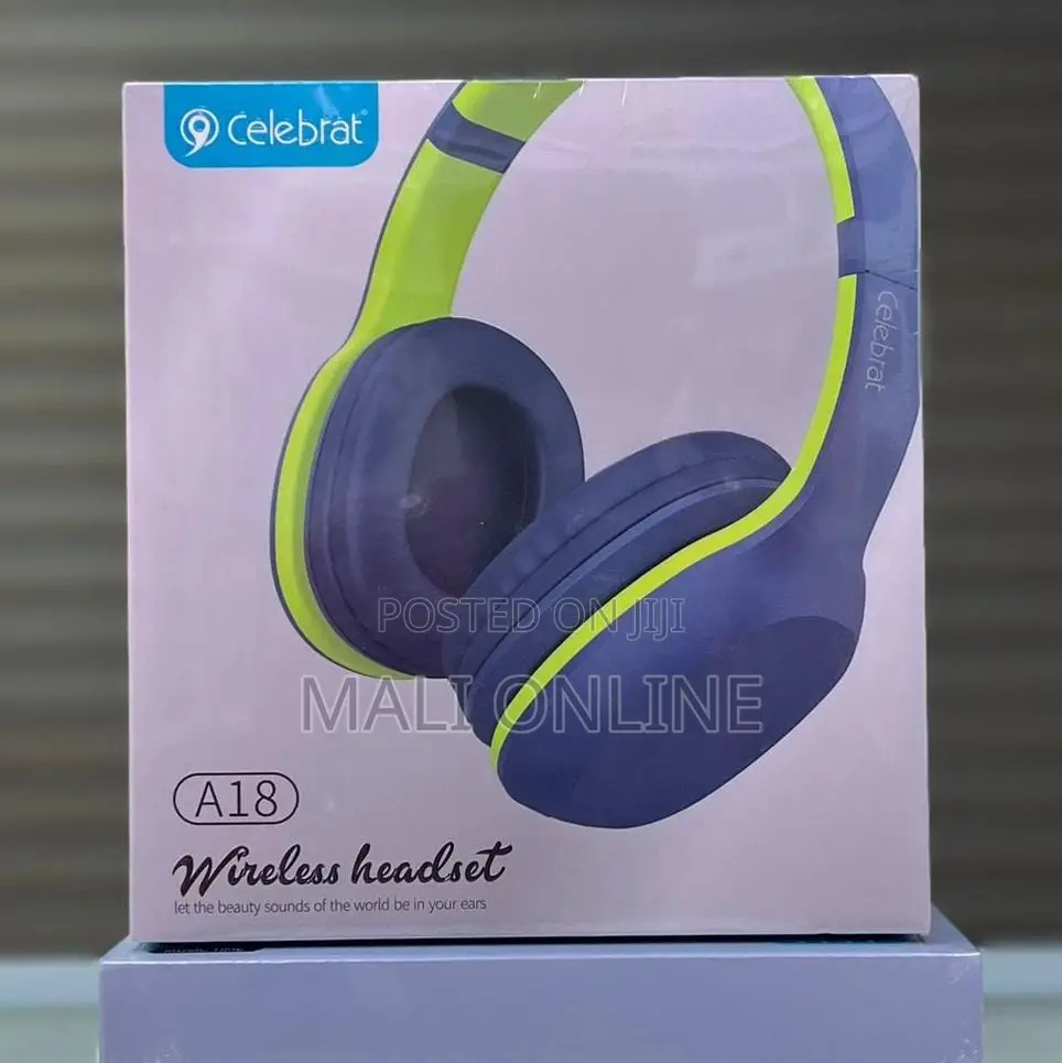 Celebrat A18 Bluetooth 5.0 Wireless Headphones 40mm Bass Over-Ear