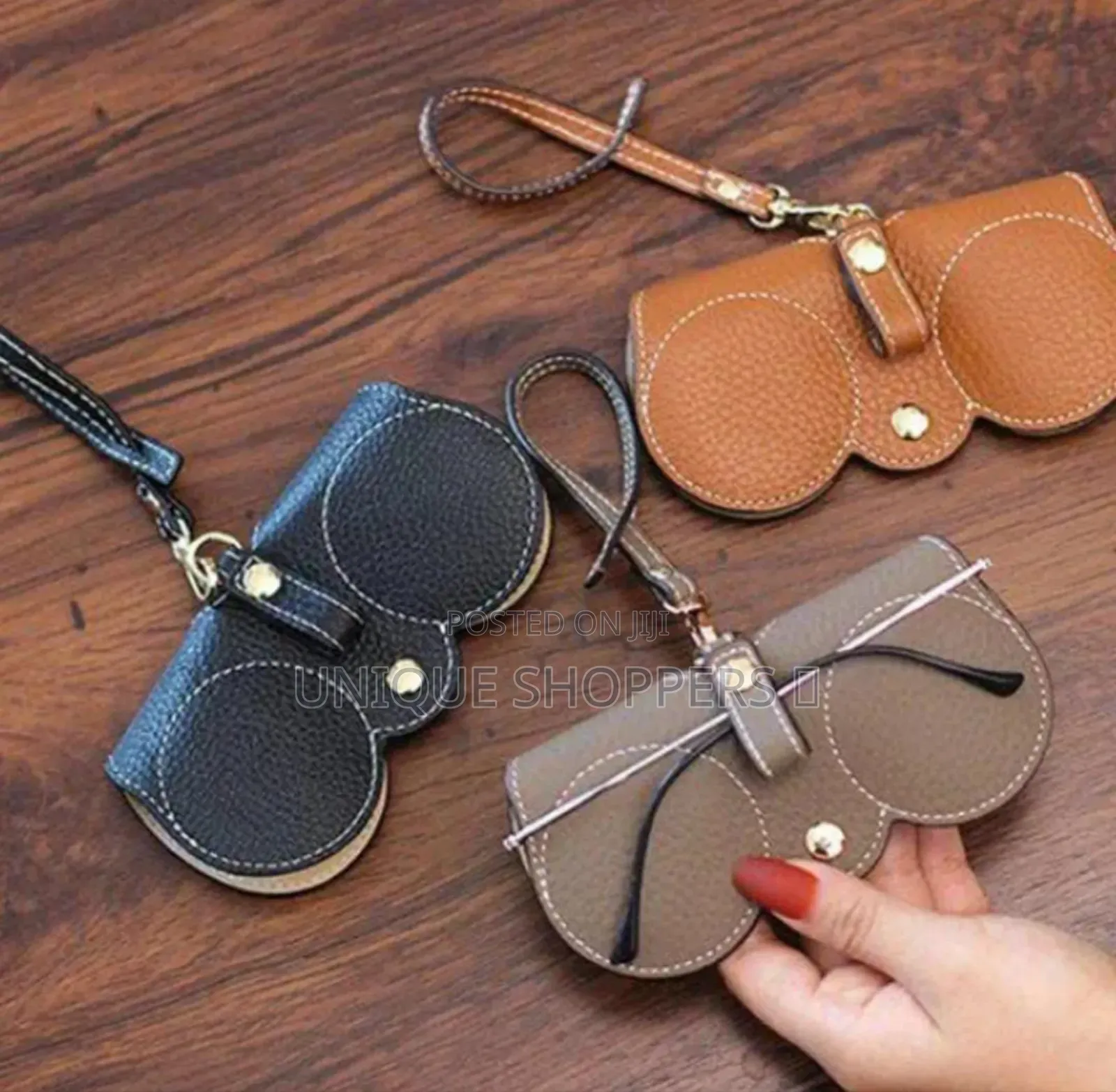 Soft Leather Sunglasses Bag.