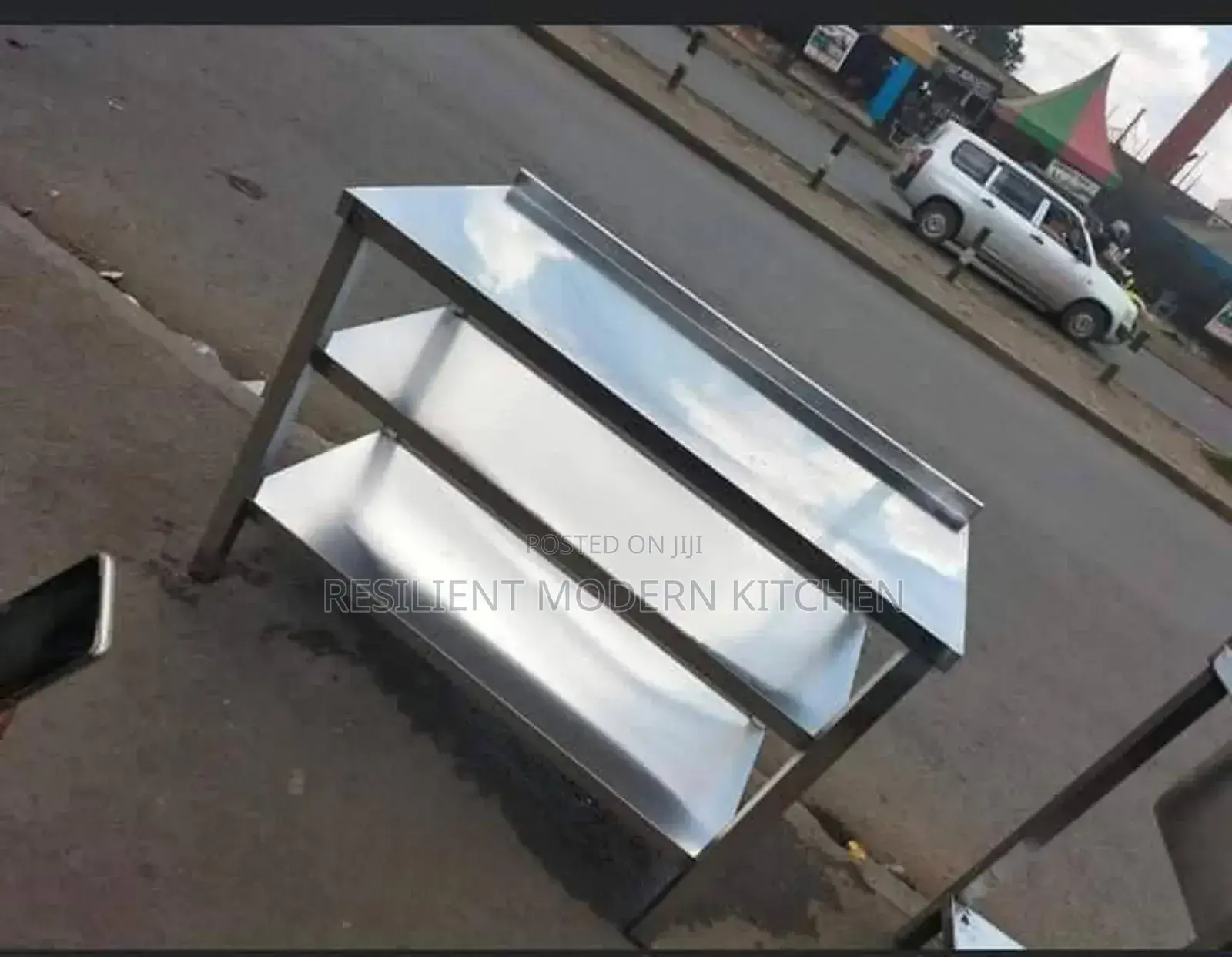 Stainless Steel Worktop Table With Undershelf and Upstand