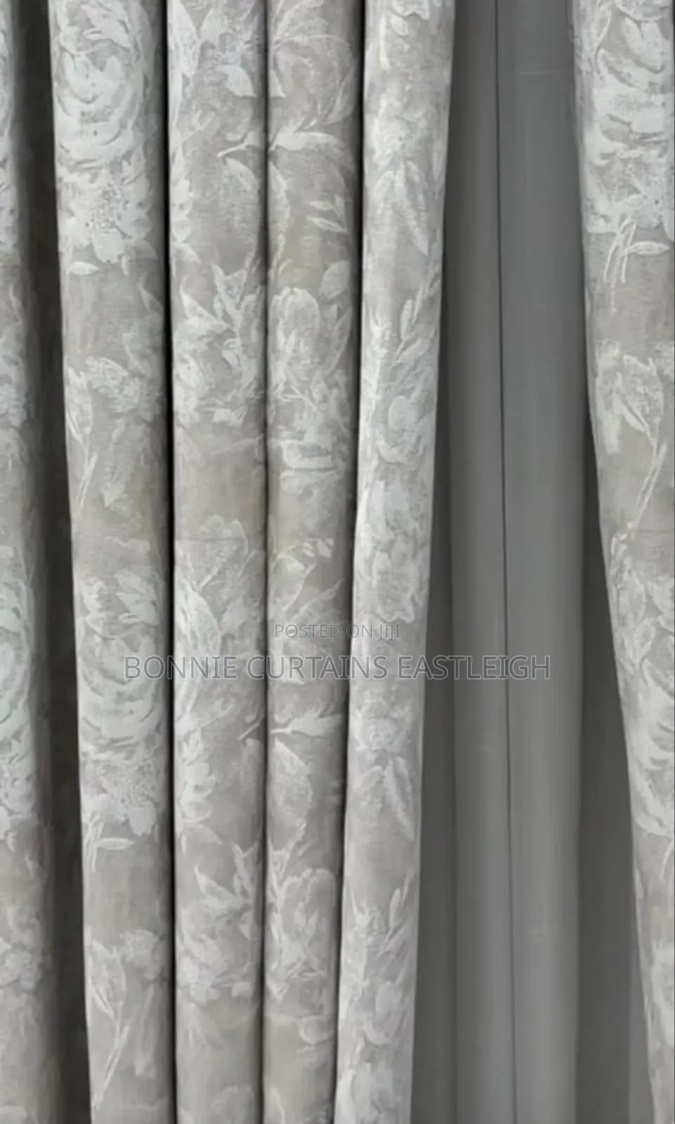 Off White Printed Curtains and Sheers