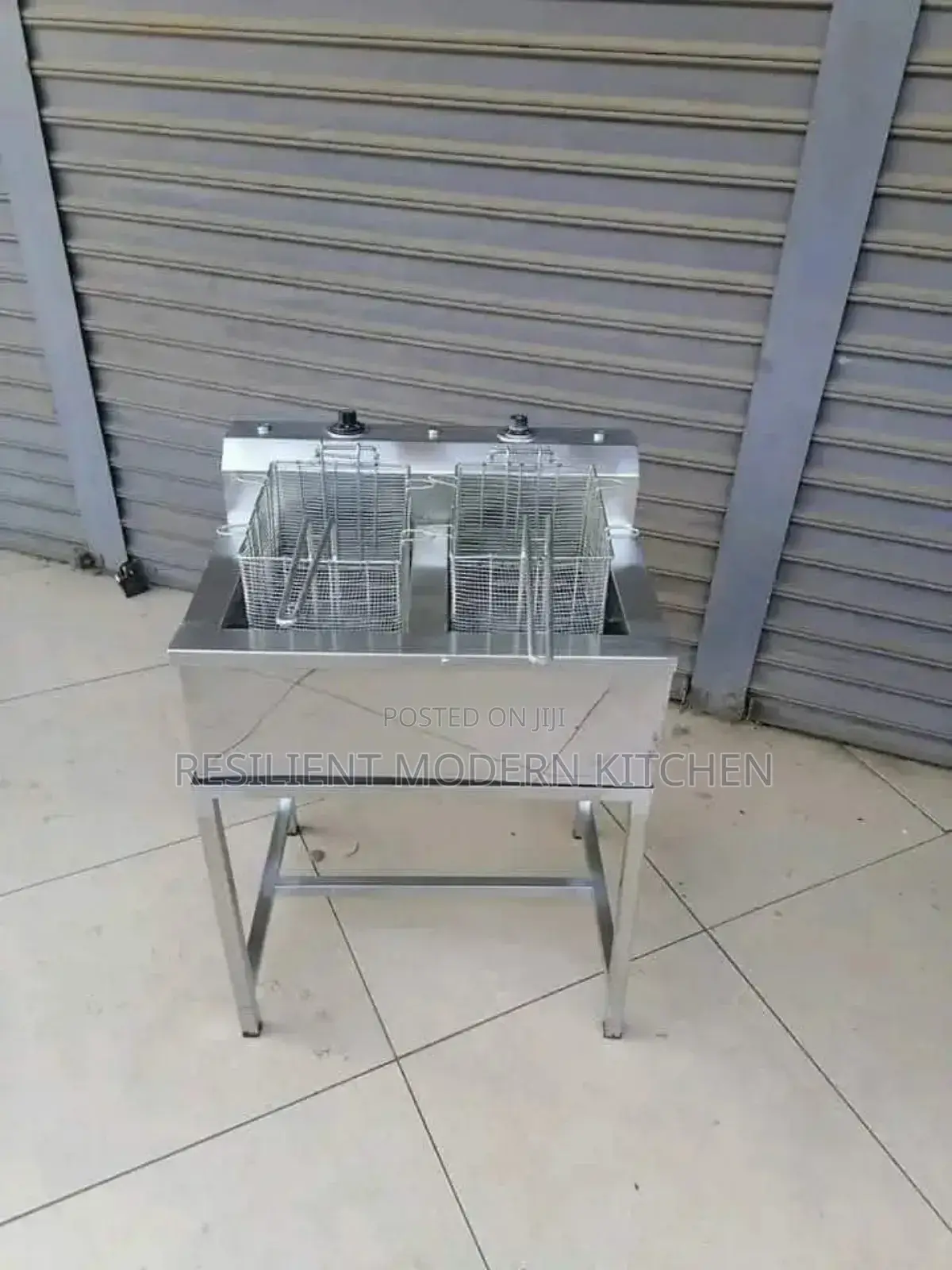Locally Fabricated Stainless Steel Double Fryer