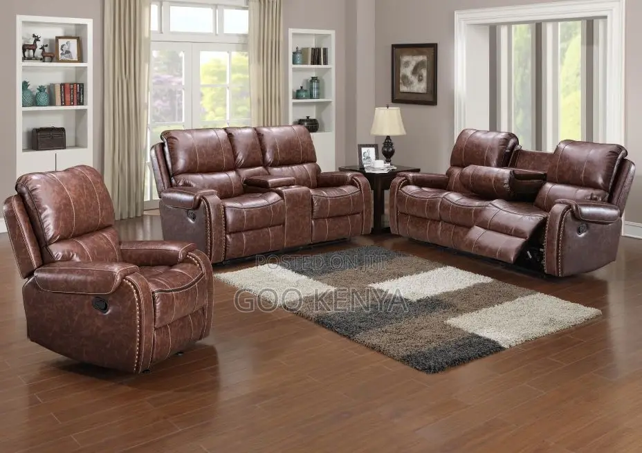 Home Sofa;Synthetic Leather Reclining Loveseat-Sectional Sofa for Home