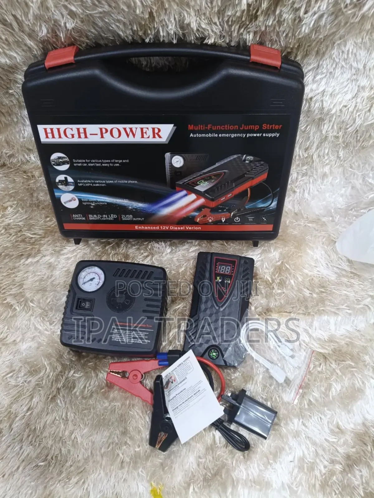 High Power Jump Starter *Battery Capacity 68800mah* With Display