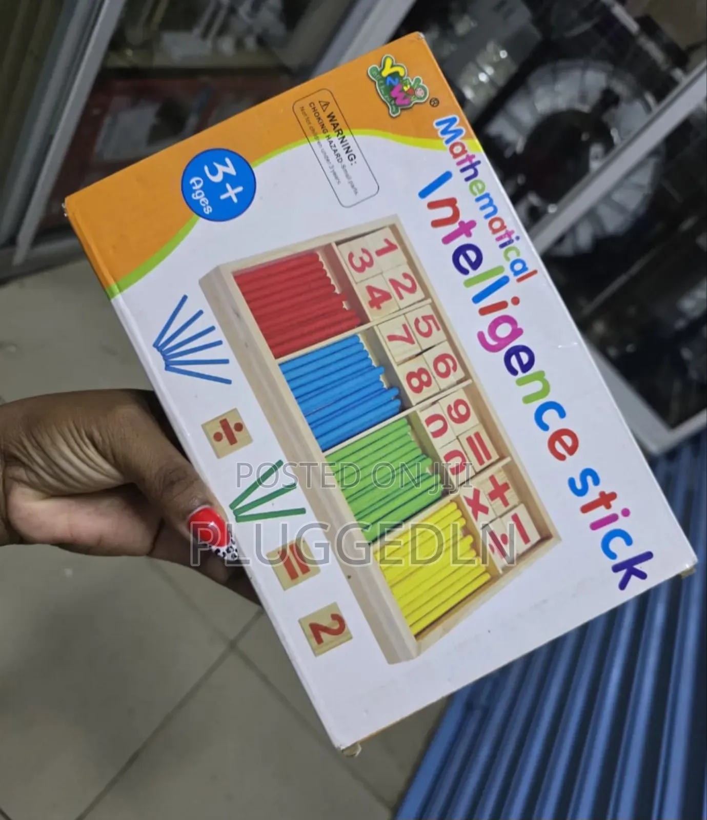 Set of Mathematical Intelligence Sticks, Wooden Educational Toy