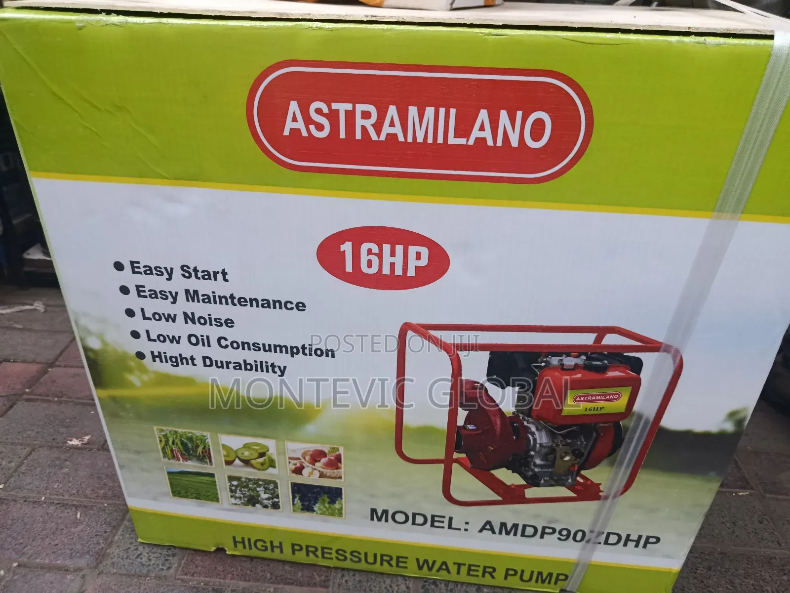 Astramilano High Pressure Desel Water Pump 16hp 100m Height