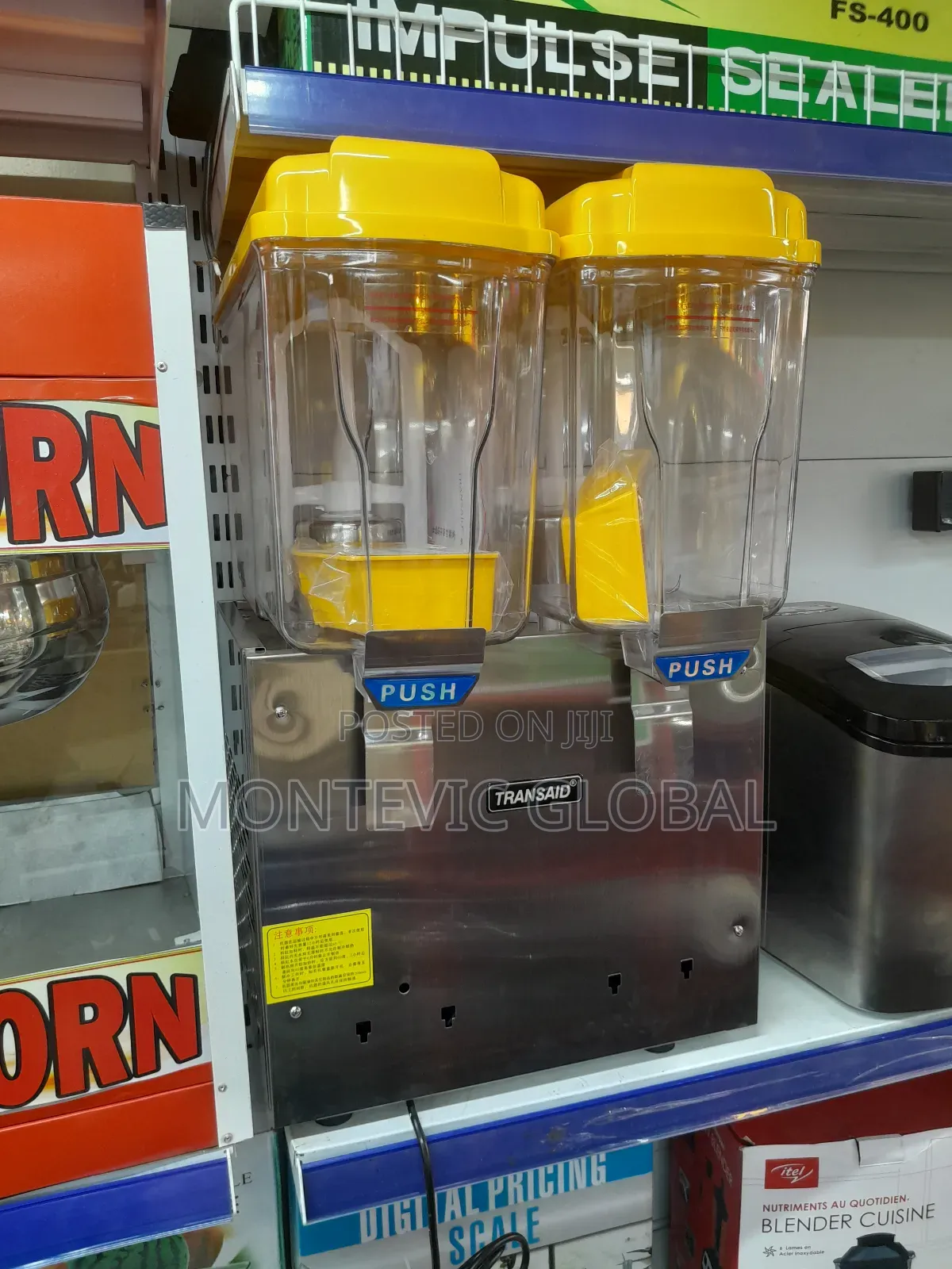 Commercial Fresh Juice Dispenser 2 Column