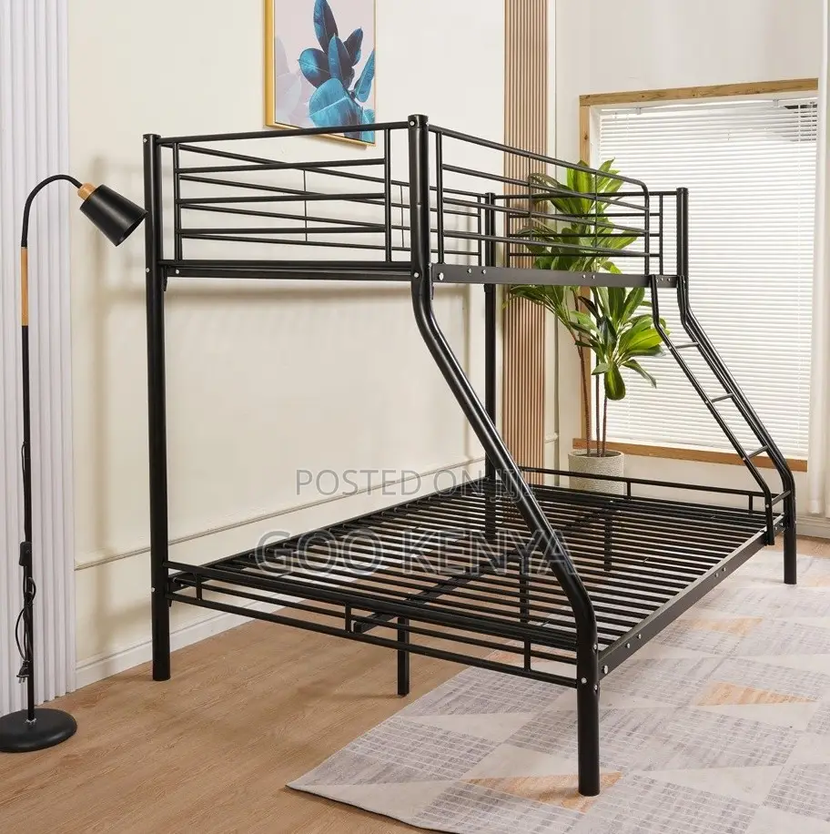 Home Bed;Metal Bunk Bed With Twin Over Full and Triple Design for Home