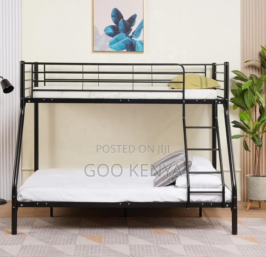 Home Bed;Metal Bunk Bed With Twin Over Full and Triple Design for Home