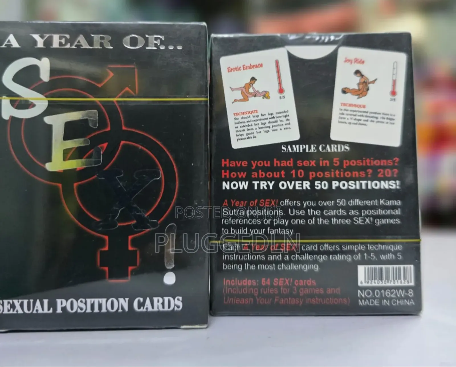 A Year of Sex! Sexual Position Cards Adult Card Game.