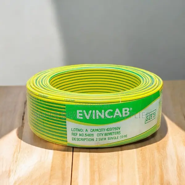 Evin 2.5mm Yellow Green Long- Lasting Heat Resistant Wiring Cable