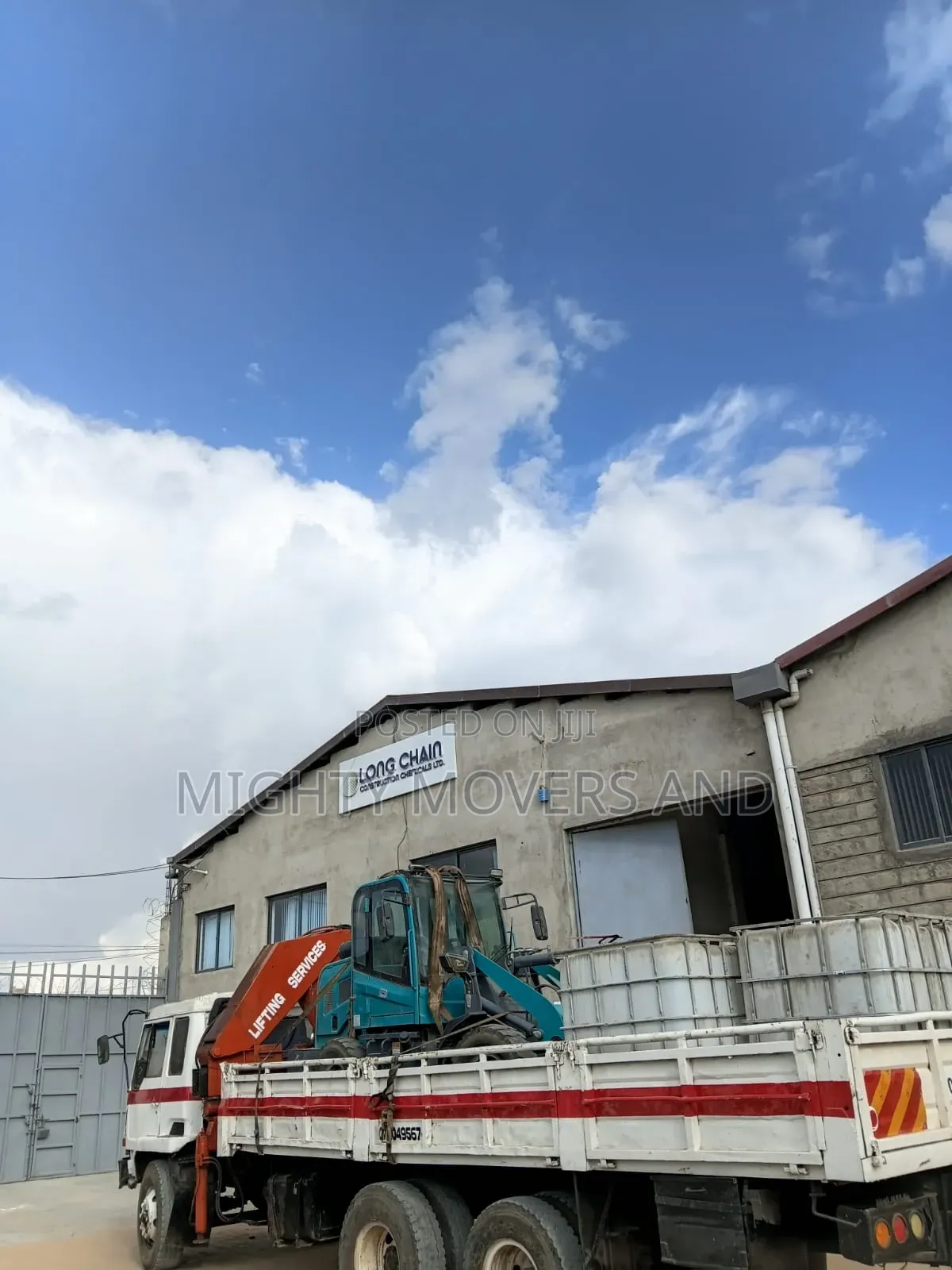 Logistics Trucks With Cranes for Errands and Logistics Are Available