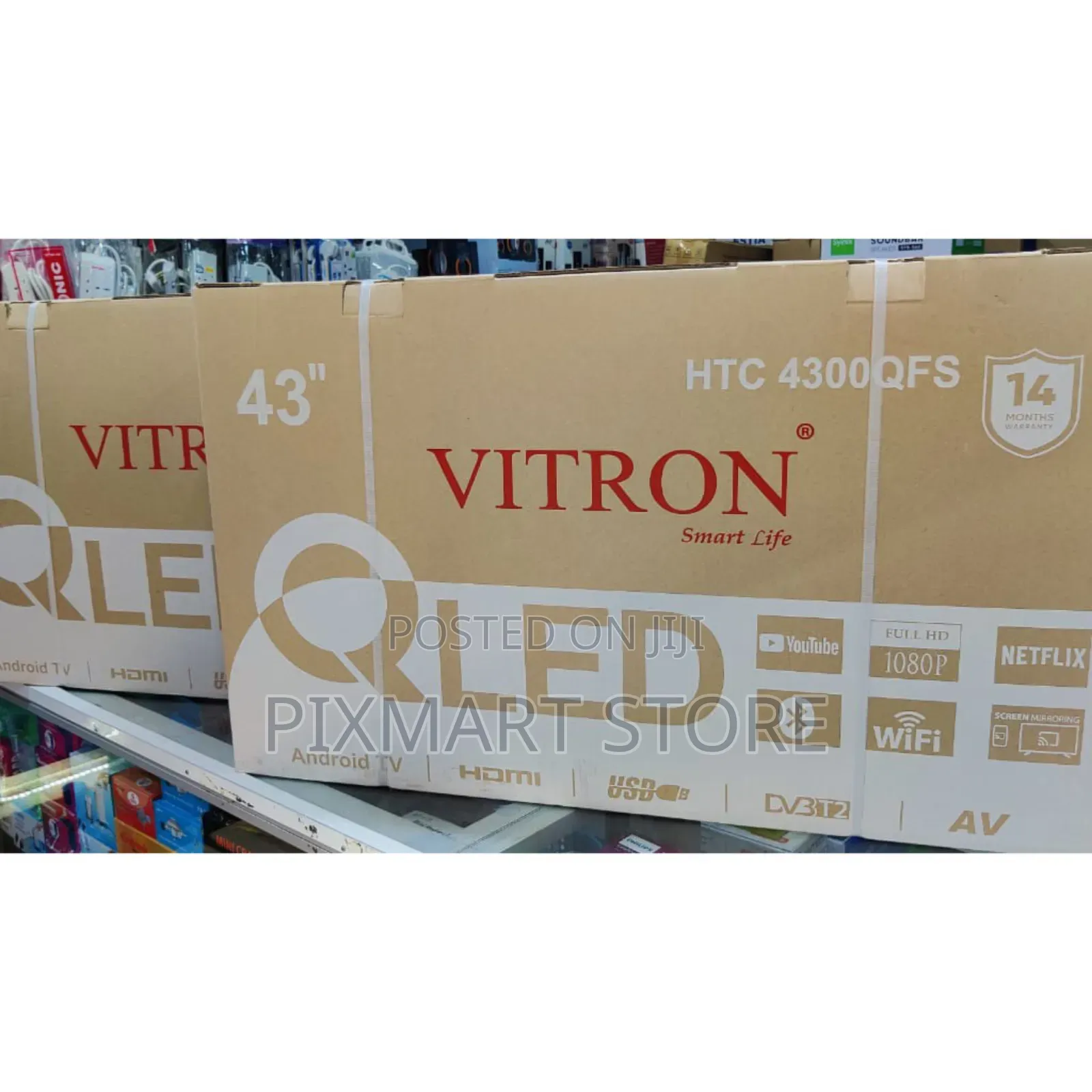 Vitron 43' Inch, Smart Qled Tv