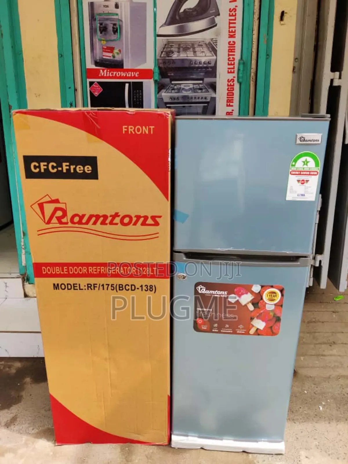 Ramtons Fridge Double Fridge 128litres Rf175