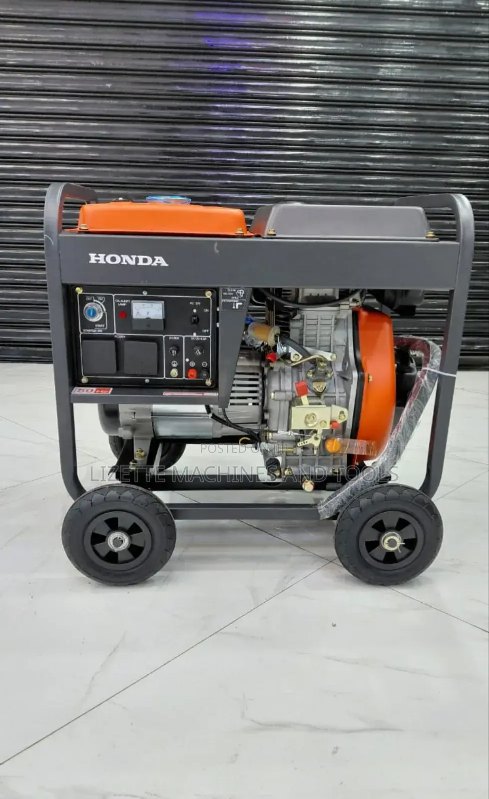 10kva Honda Diesel Generator Single Phase With Handle and Wheels.