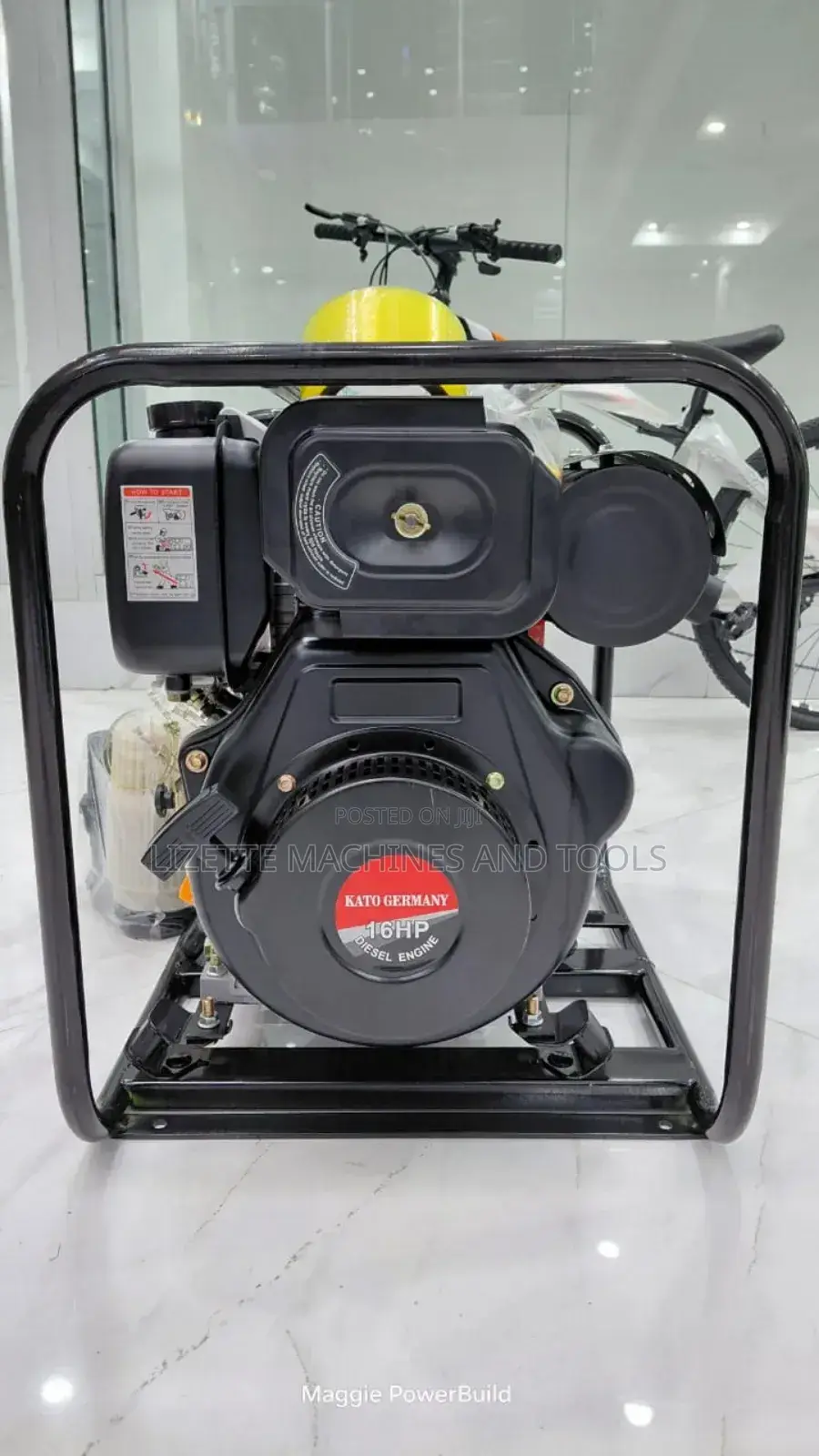 Kato Germany 16hp High Pressure Diesel Water Pump 3" With Foot Valve