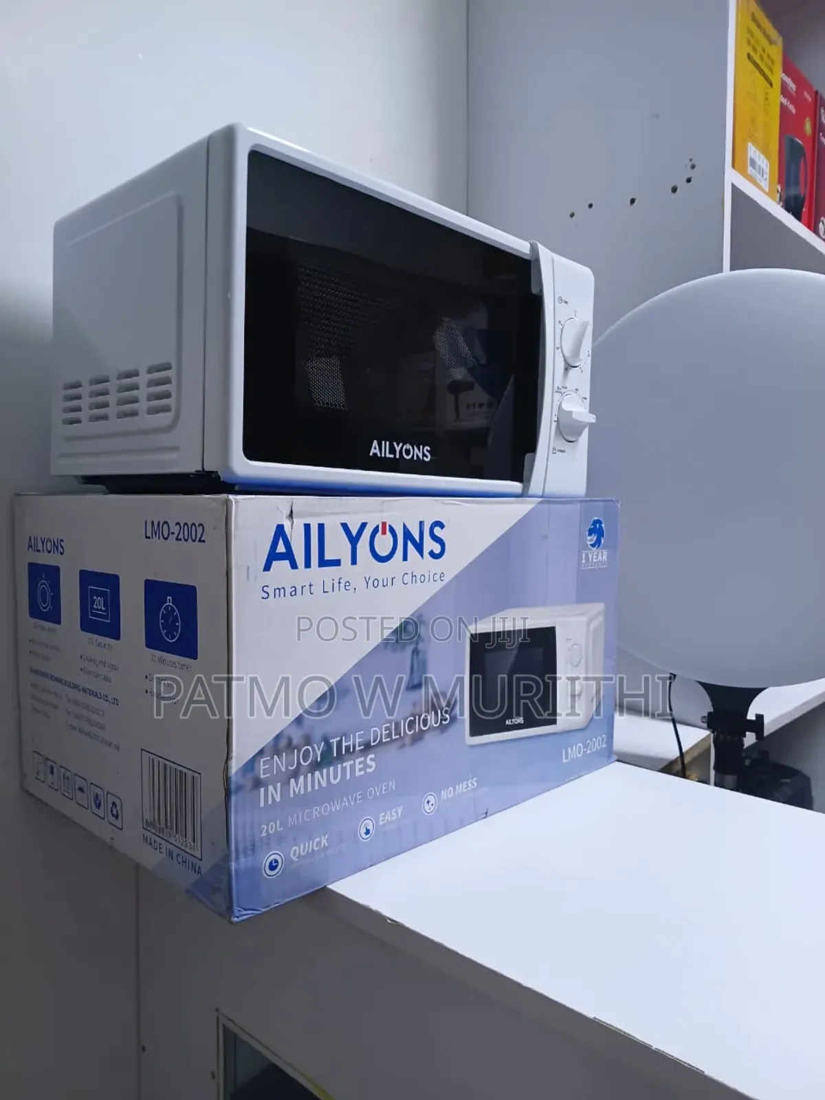 Ailyons 20l White Microwave Analogue