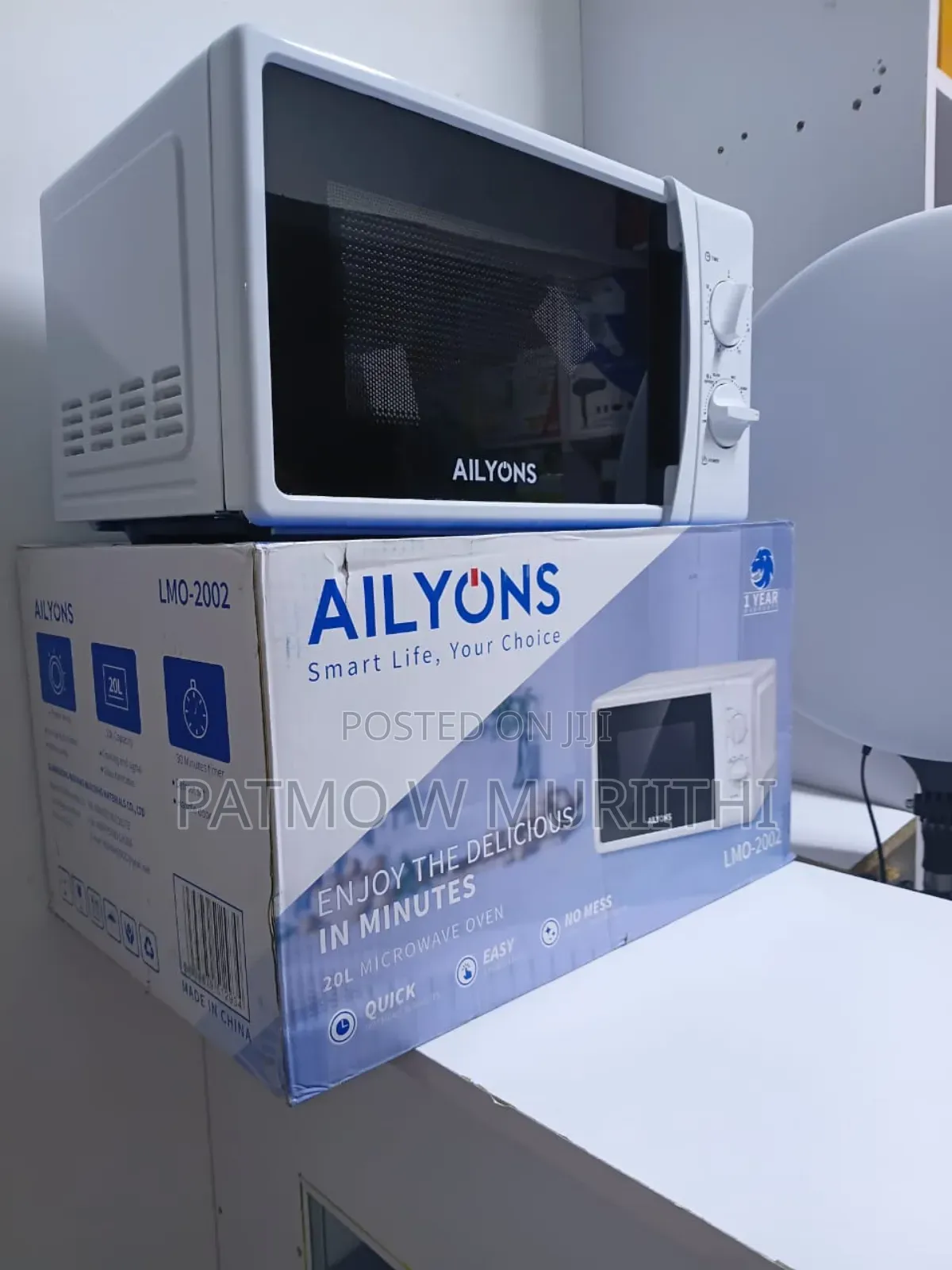 Ailyons 20l White Microwave Analogue