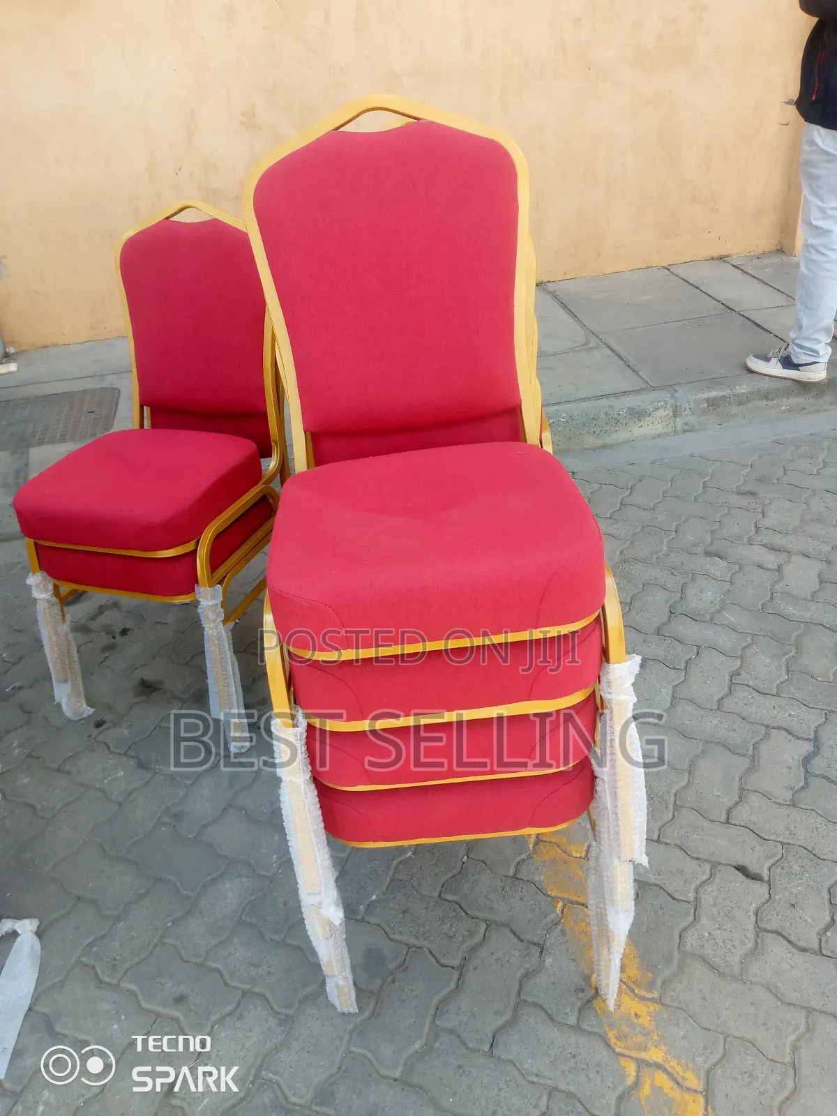Red High Density Church/Conference Chairs