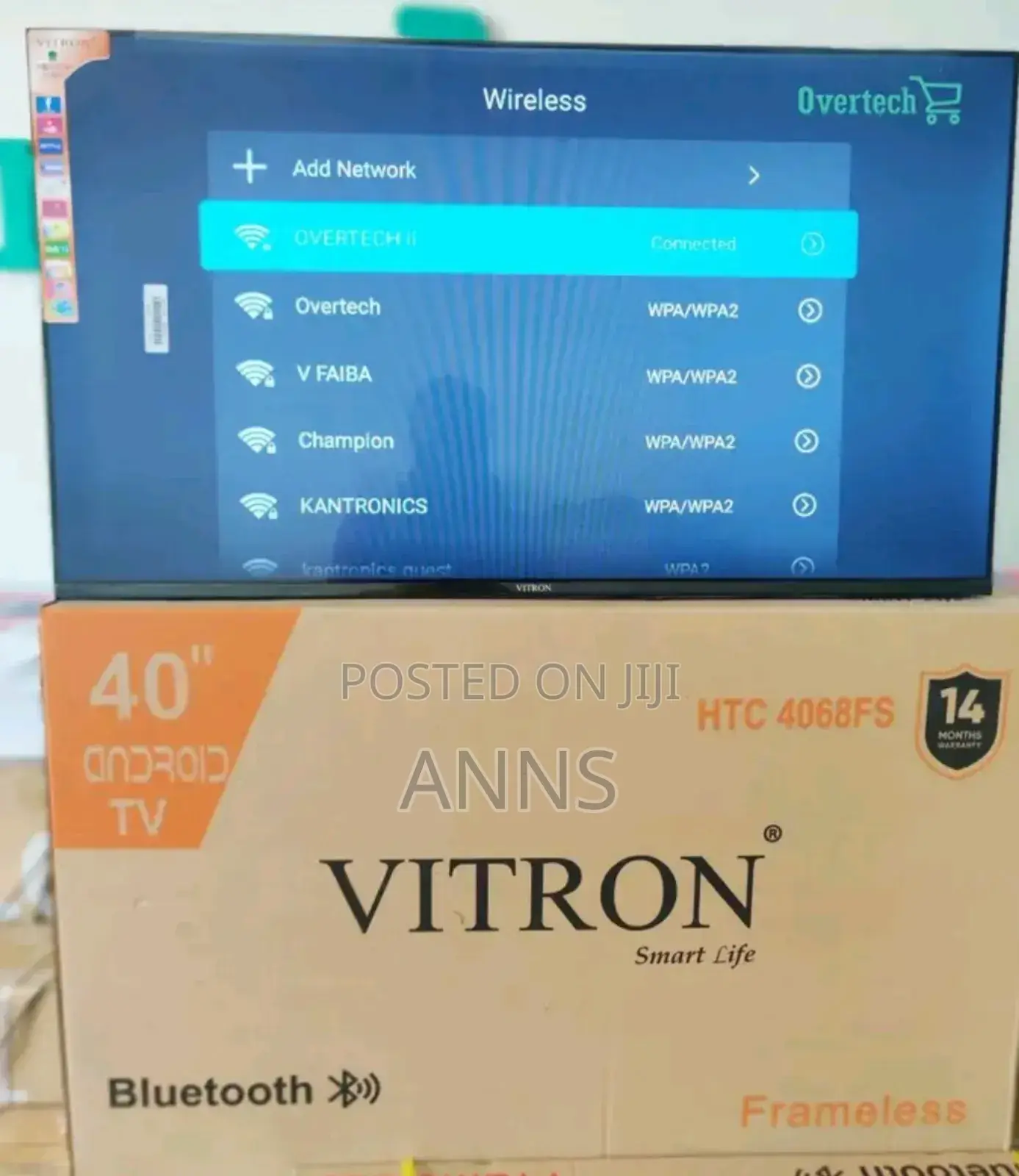 Frameless 40 Inch Android Television