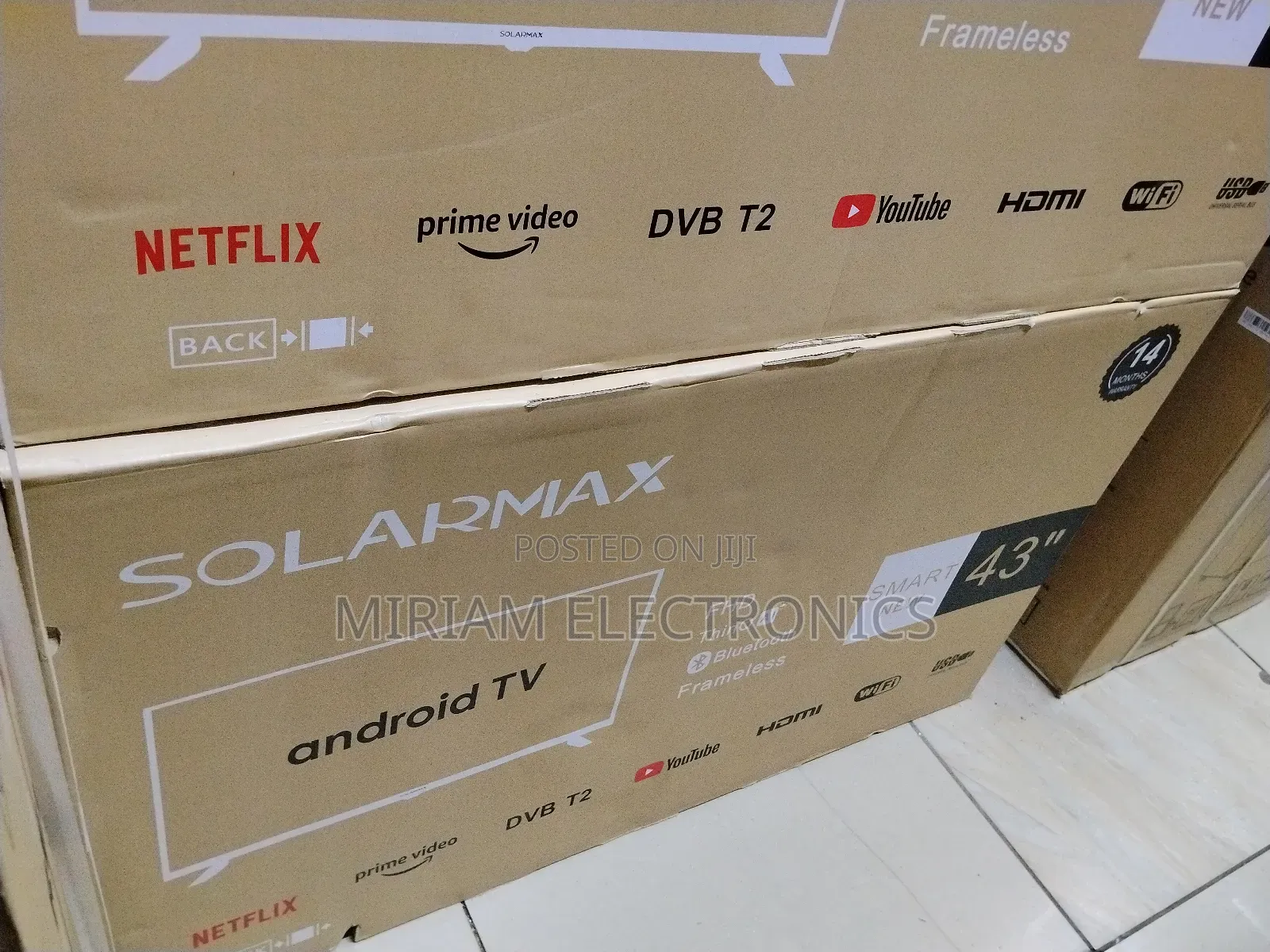Solarmax 43" Smart Android Led TV FHD Frameless