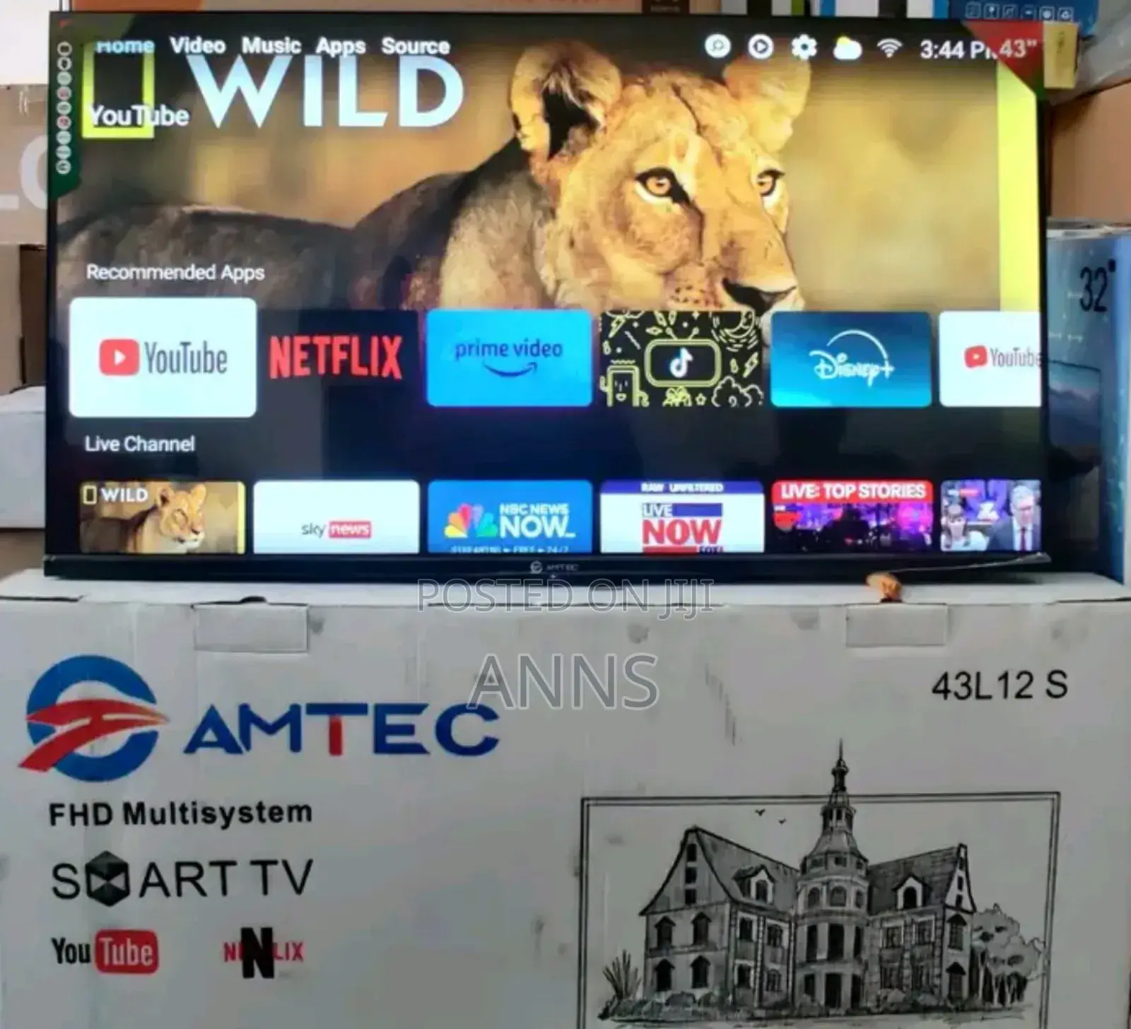 Wifi Enabled Amtec 43 Inch Smart Tv