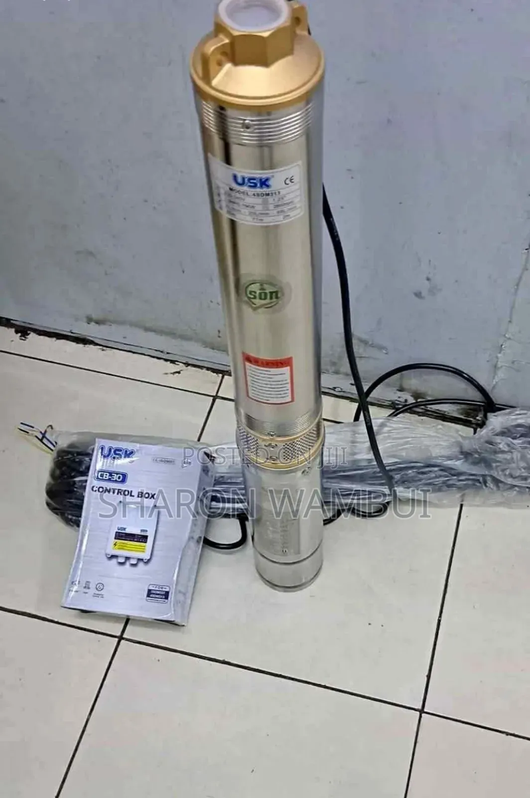 Usk 1hp Electric Submersible Water Pump 84m Max Head
