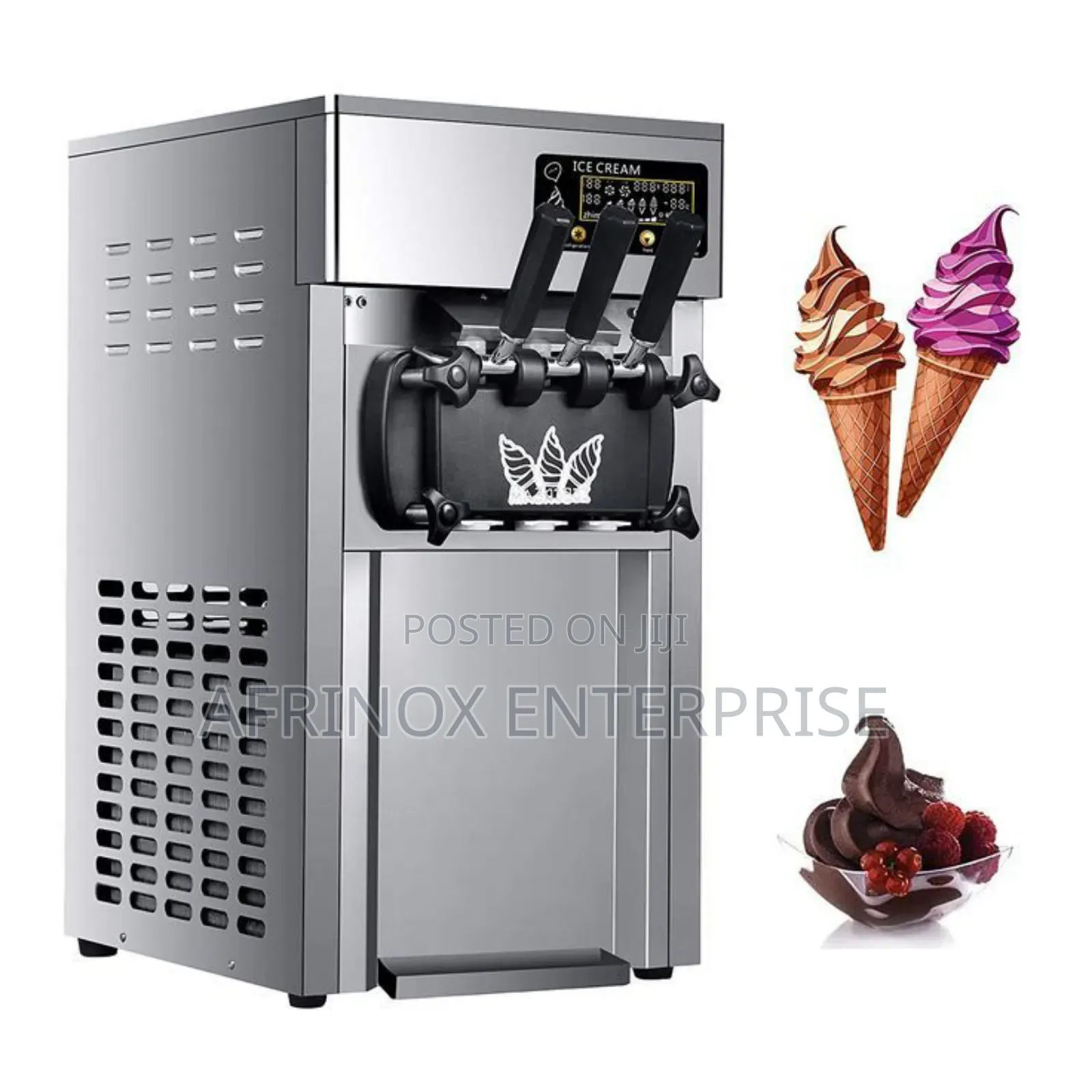  3-Flavour Soft Ice Cream Machine