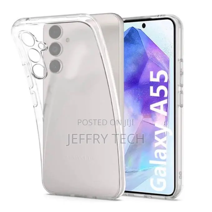 Transparent Case Compatible With Samsung Galaxy A55 + 1 Shockpro
