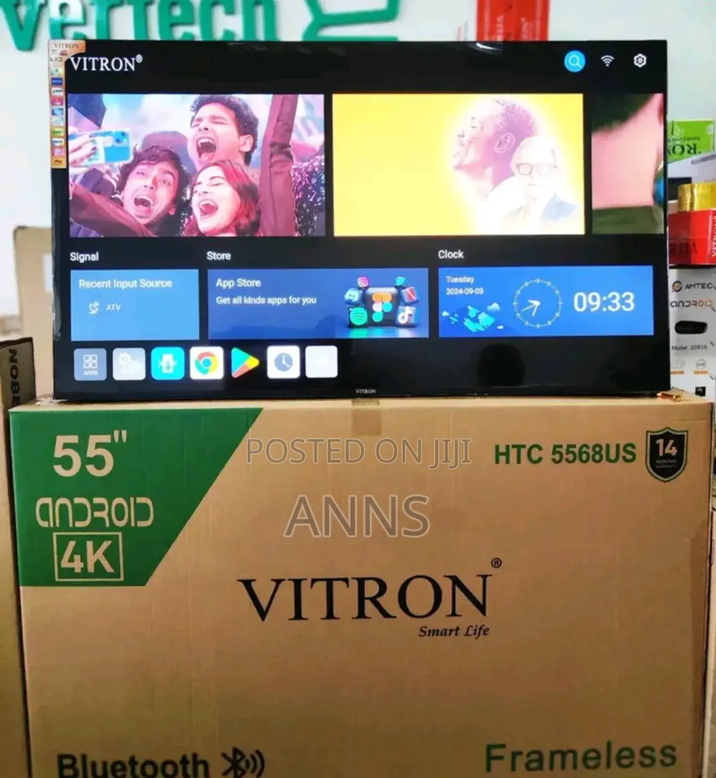 14 Months Warranty Vitron 55 Android Television