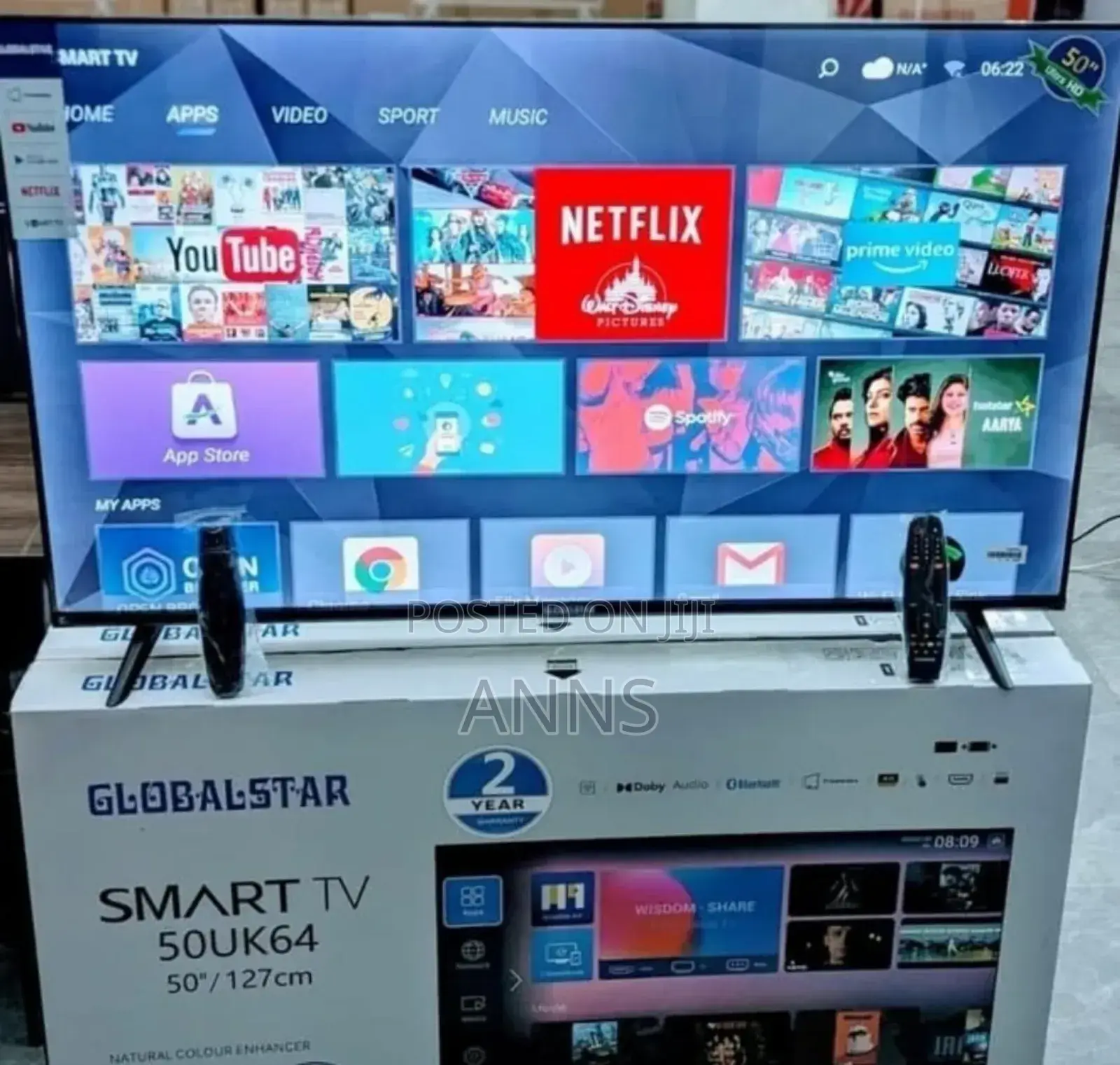 Youtube Netflix Globalstar 65 Inch Smart Tv