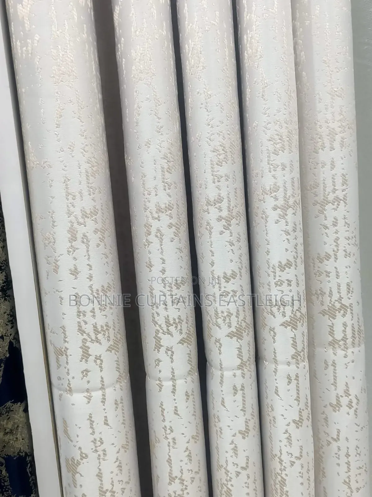 Cream Yellow Curtains With Plain White Sheers