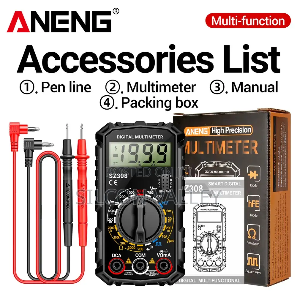 Digital Multimeter 1999 Counting High-precision Ac Dc