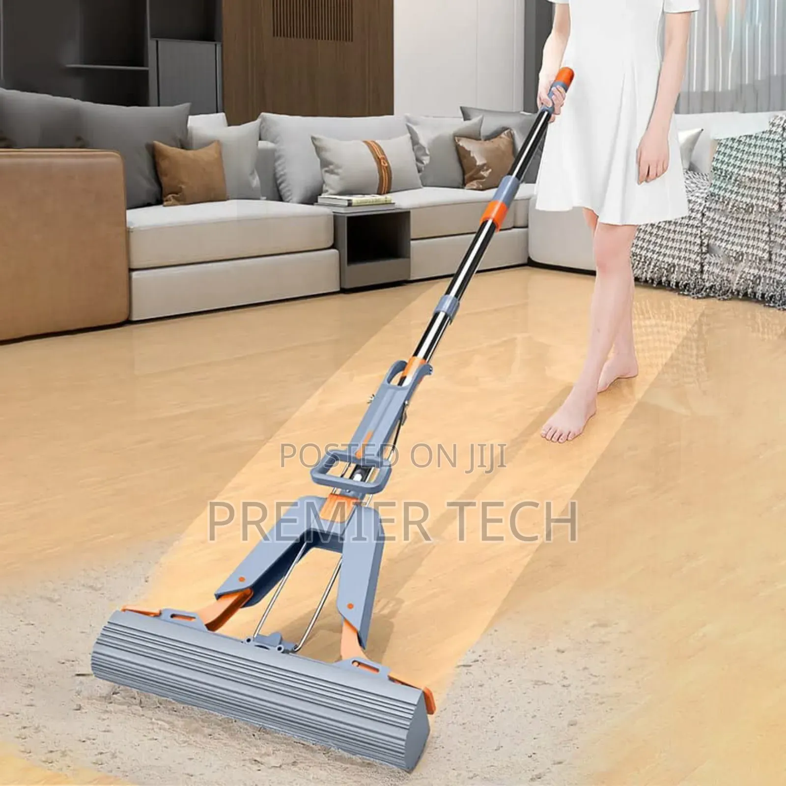 38cmx110cm Self Wringing Super Absorbent Sponge Mop