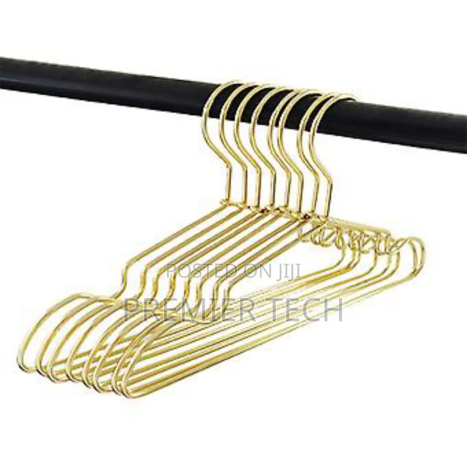 Golden Stainless Steel 10pc Pack of Hangers