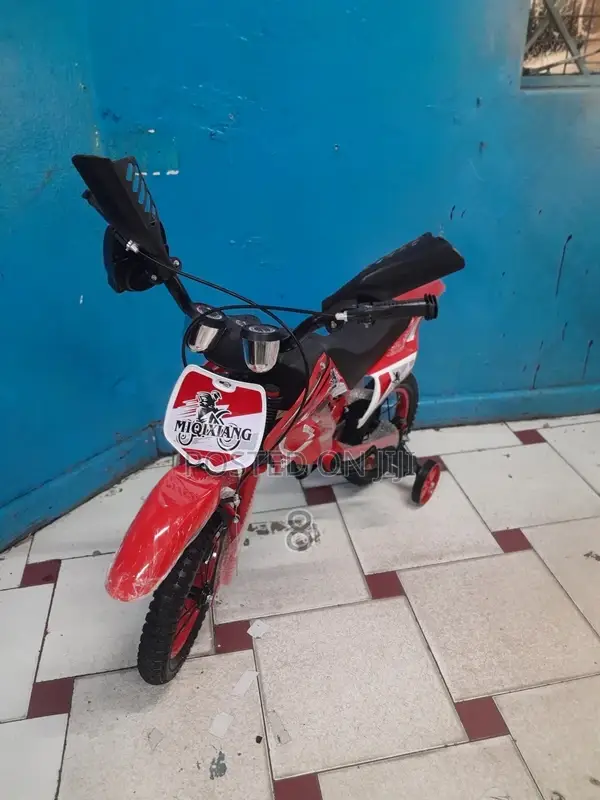 Motorbike Style Kids Bicycle – Strong Frame