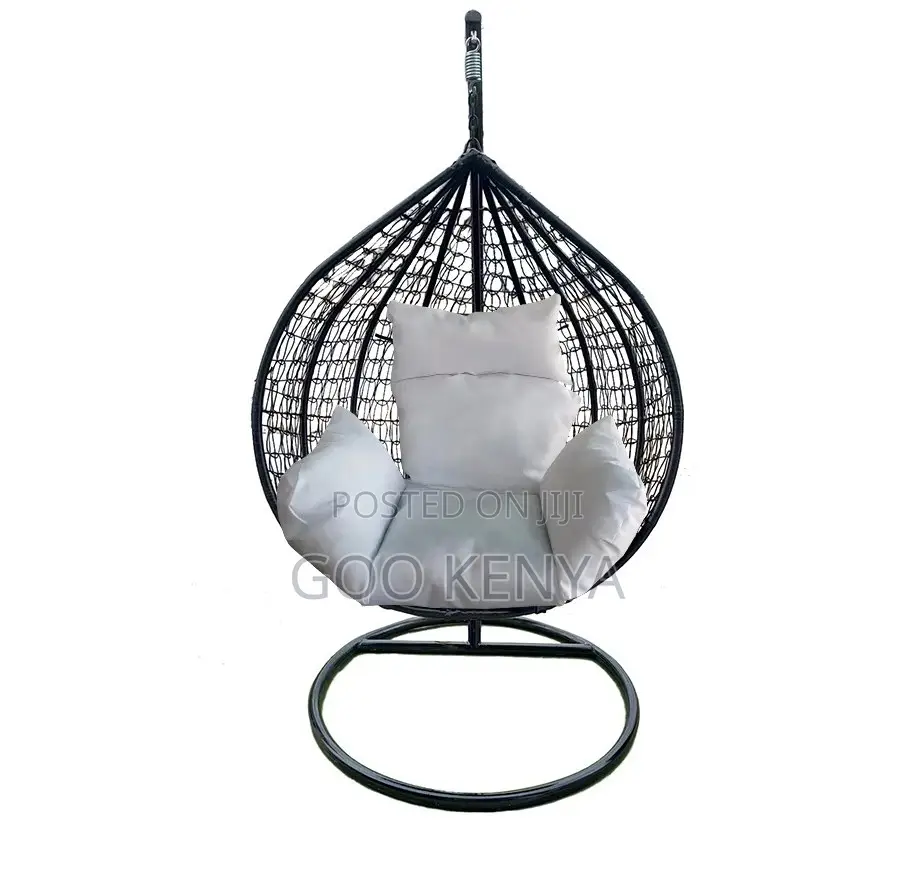 Home Chair; White Home Hanging Egg Chair for Indoor Outdoor Use