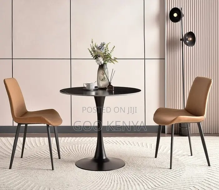 Home Table; Round Marble Nordic Leisure Coffee Table With Horn Base