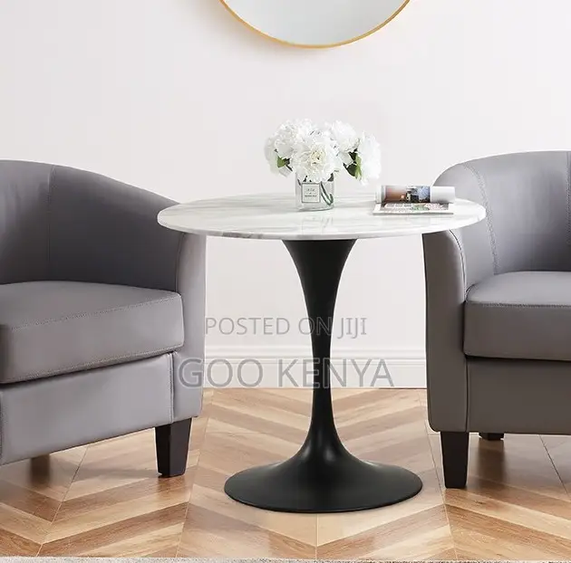 Home Table; Marble-Top Leisure Coffee Table for Tea Shops and Balcony