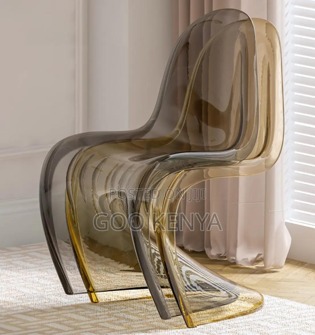 Home Chair; Modern Dining Chair Crafted From Durable Fiberglass