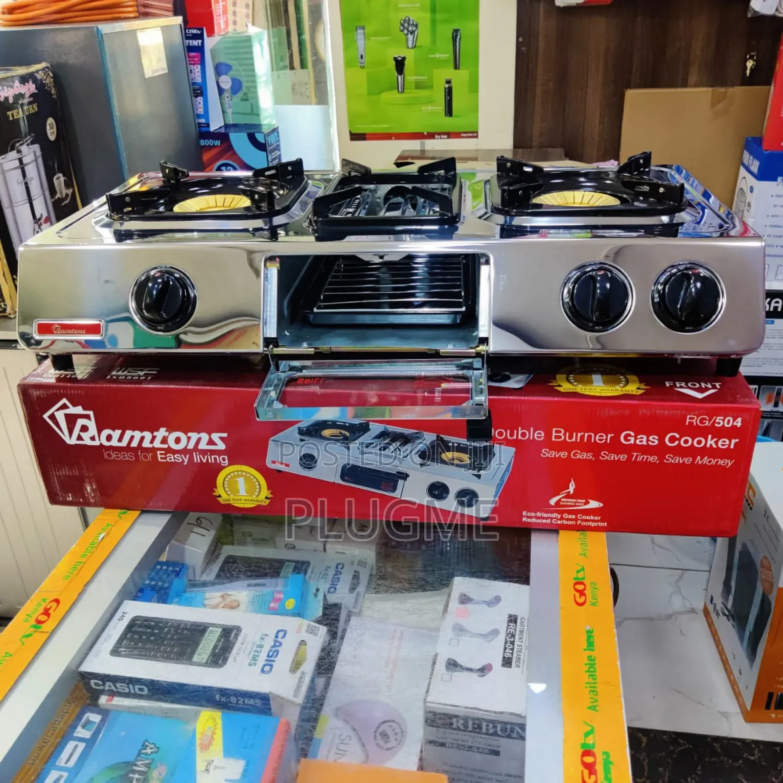 Ramtons 2 Burner Table Top With Grill Rg504