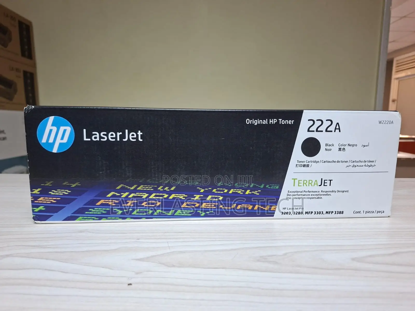 Hp 222a Black Original Laserjet Toner Cartridge - W2220a