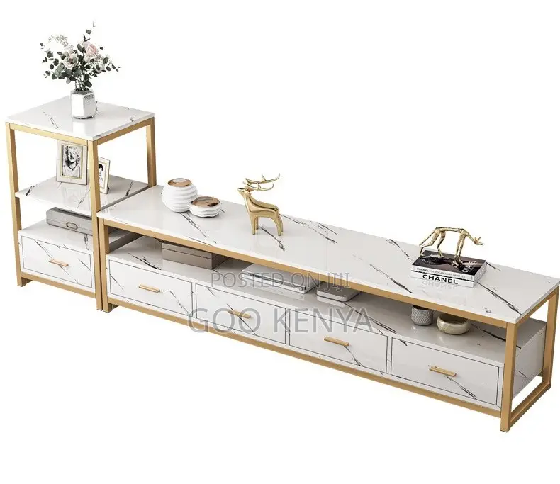 Home Tv Stand; Black Tv Console With Tempered Glass Shelves for Home