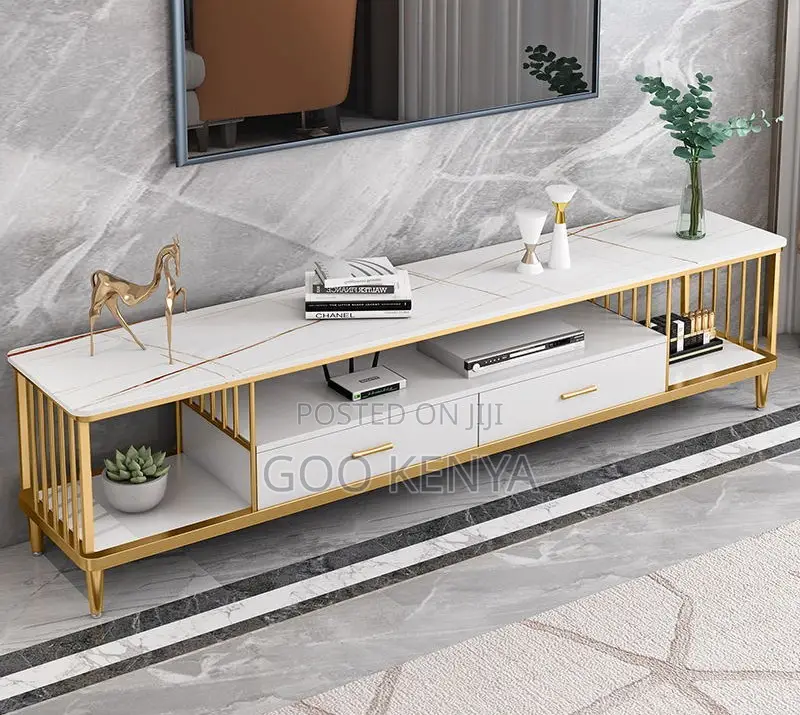 Home Tv Stand; Black Tv Console With Tempered Glass Shelves for Home