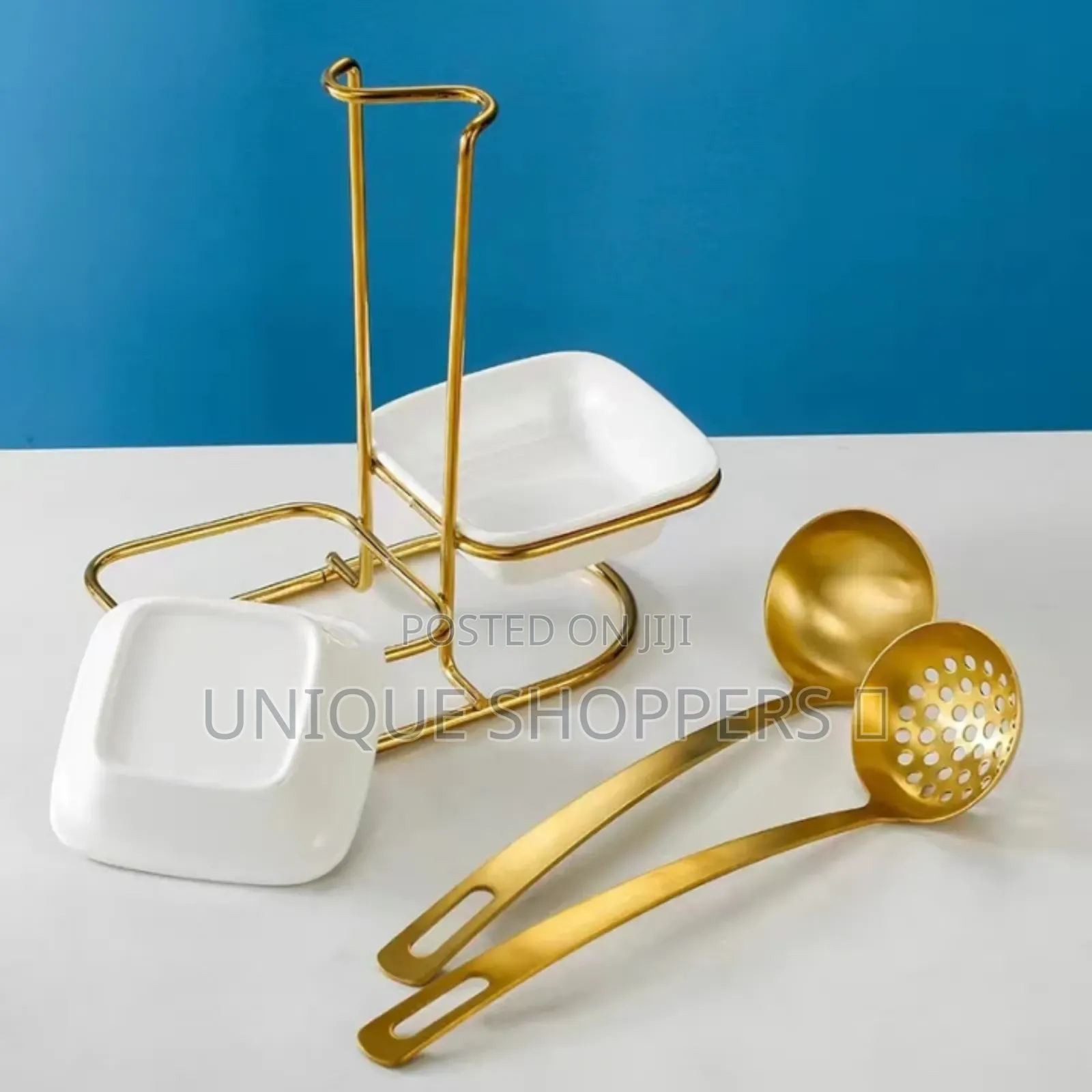 Multi-functional Upright Soup Ladle Holder.