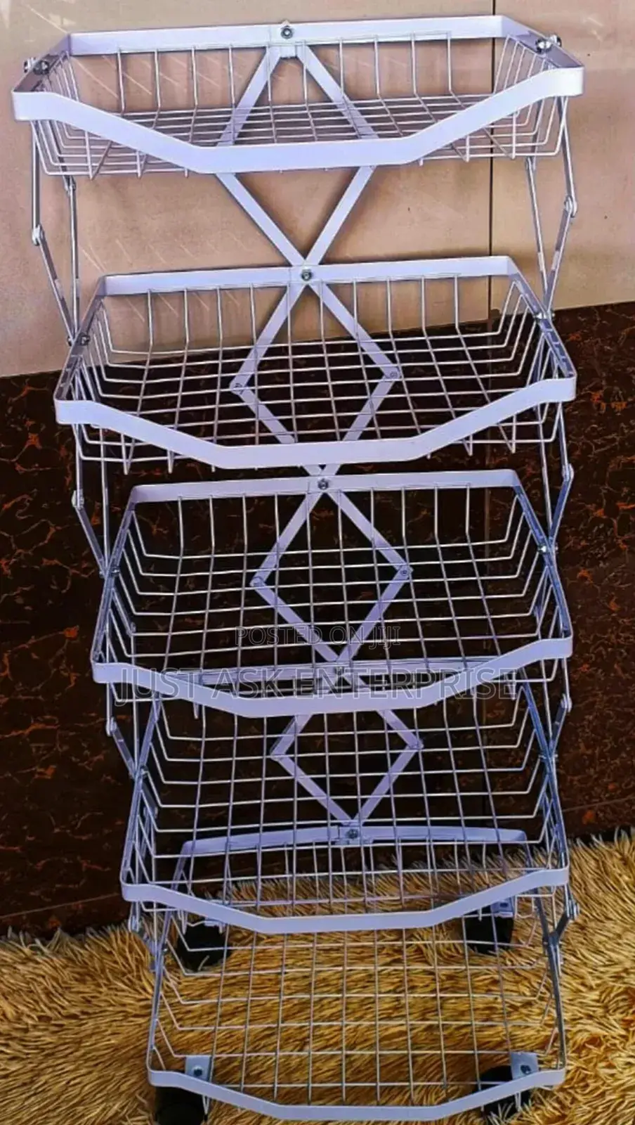 5 Tier Collapsible Multifunctional Kitchen Organizer Rack